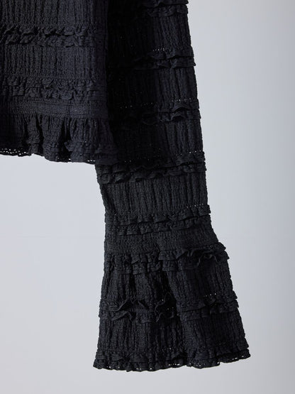 【予約販売】Mewl ミニフリル2WAYカーデ M261-83022