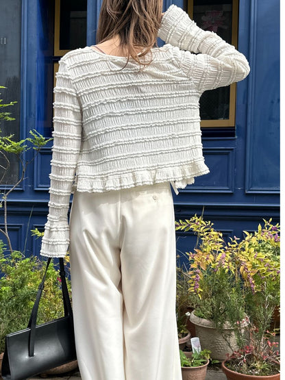 【予約販売】Mewl ミニフリル2WAYカーデ M261-83022