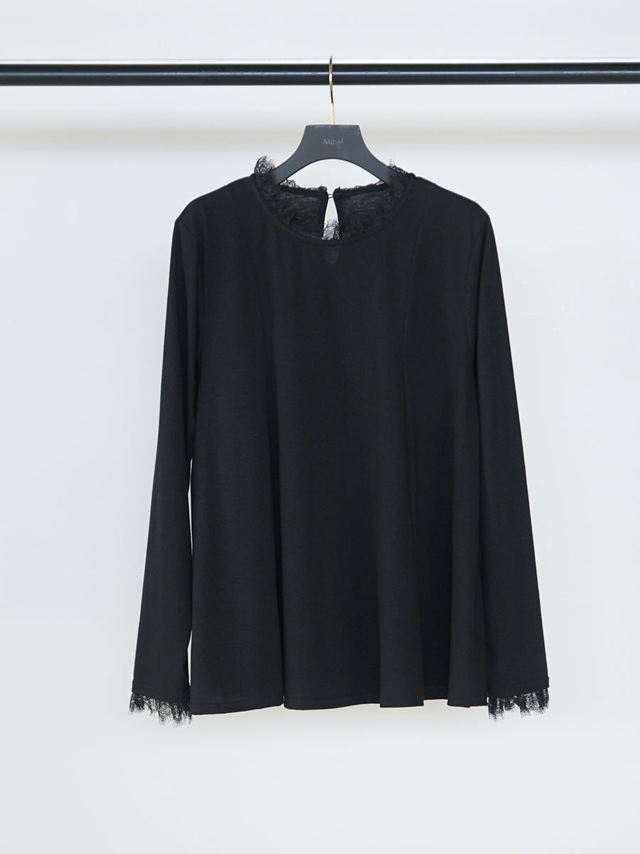 【予約販売】Mewl レースカラーフレアＴＯＰＳ M261-83030
