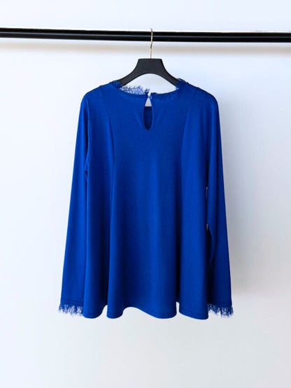 【予約販売】Mewl レースカラーフレアＴＯＰＳ M261-83030