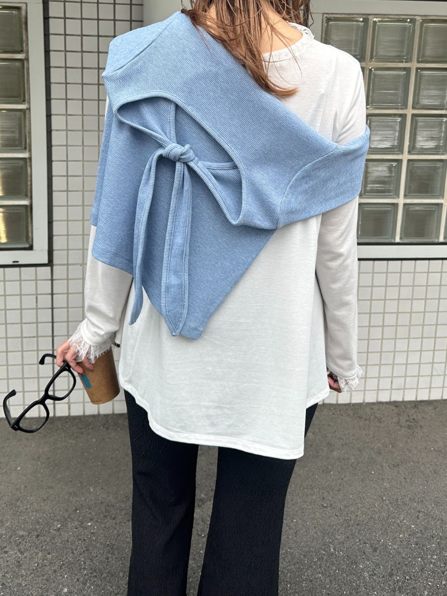 【予約販売】Mewl レースカラーフレアＴＯＰＳ M261-83030