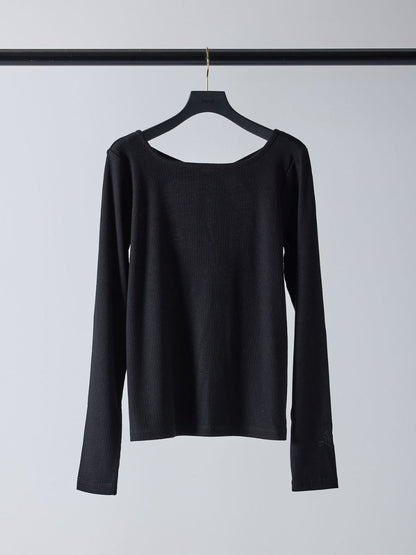 【予約販売】Mewl ラメリブバックリボンTOPS  M261-87023