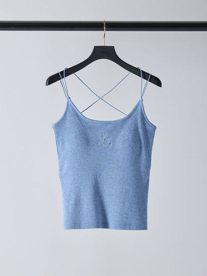 【予約販売】Mewl ラメリブカップ付きキャミ M261-87024