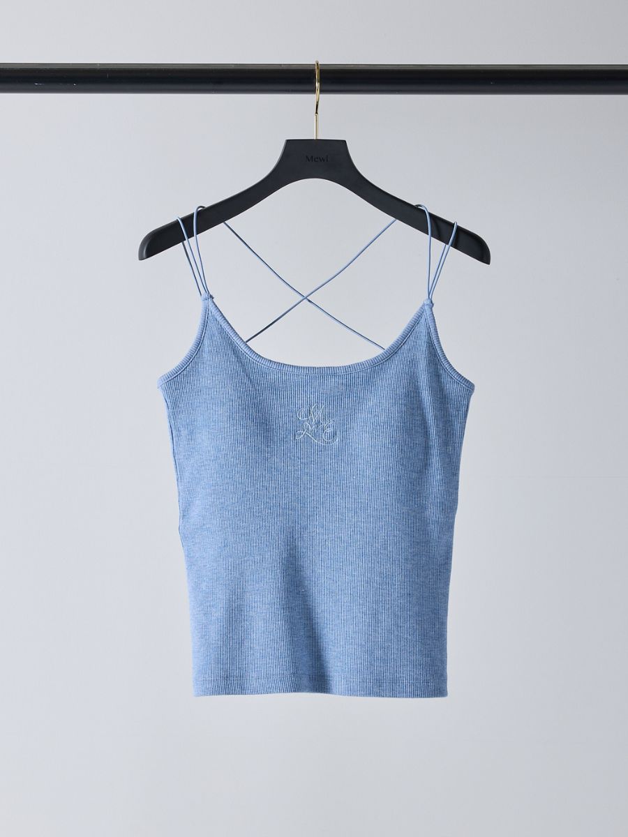 【予約販売】Mewl ラメリブカップ付きキャミ M261-87024