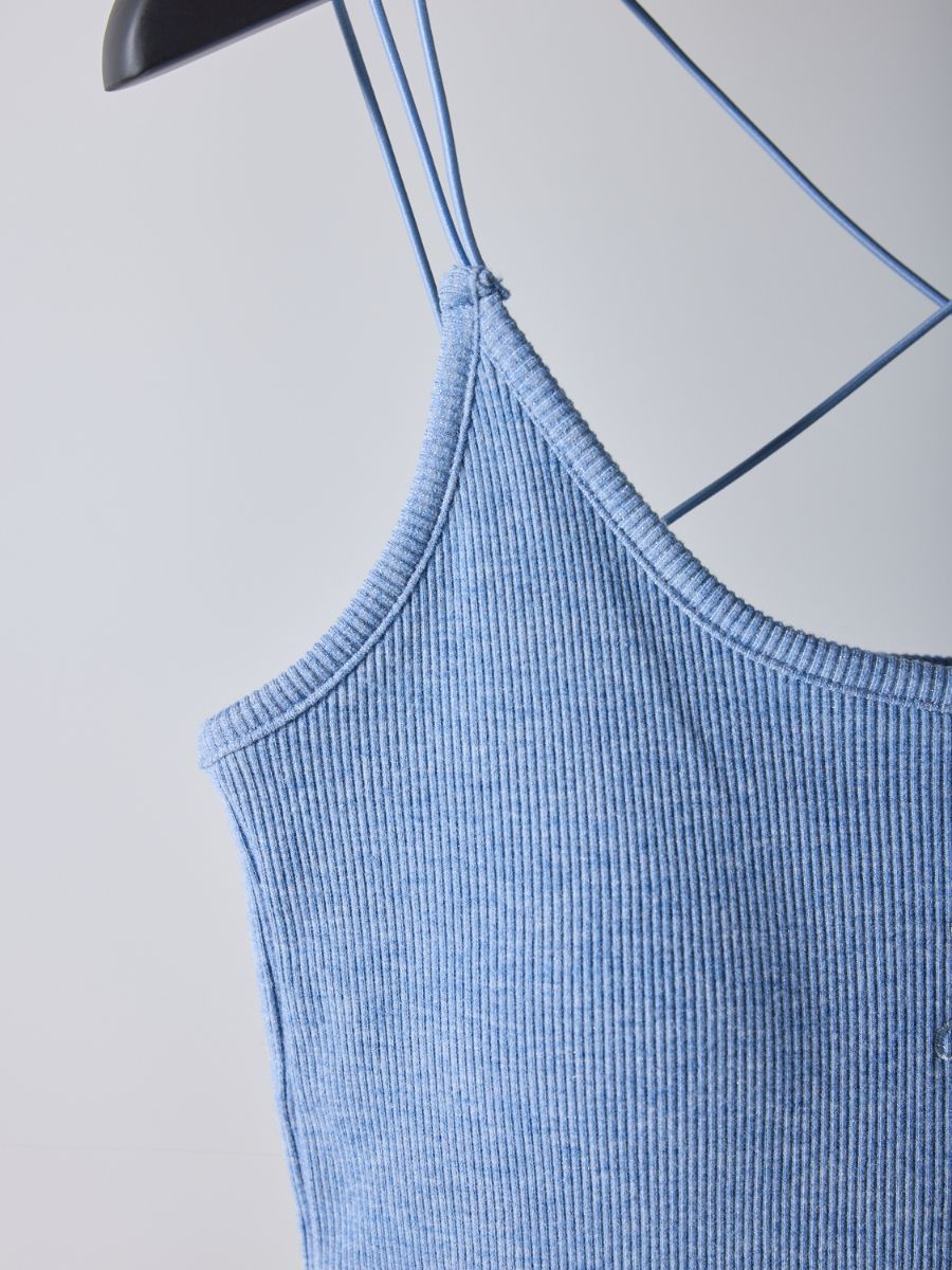 【予約販売】Mewl ラメリブカップ付きキャミ M261-87024