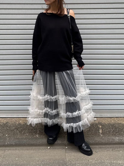 【予約販売】Mewl スウェットライクドルマンニット M261-93025