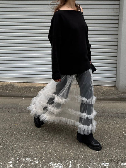 【予約販売】Mewl スウェットライクドルマンニット M261-93025