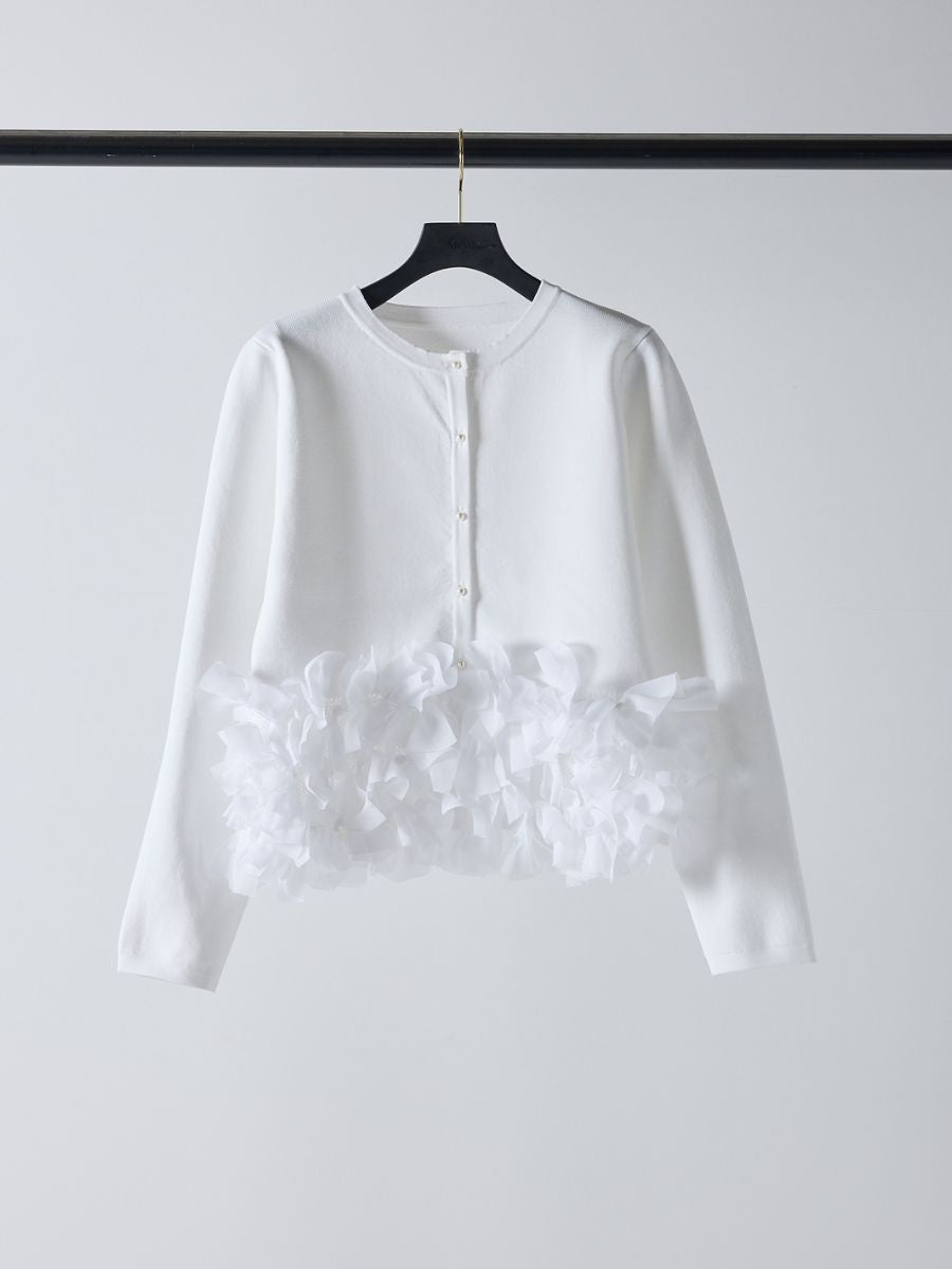 【予約販売】Mewl リボンフリンジカーデ M261-97027