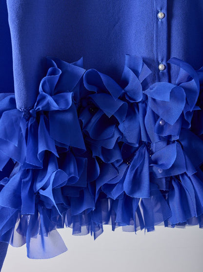 【予約販売】Mewl リボンフリンジカーデ M261-97027