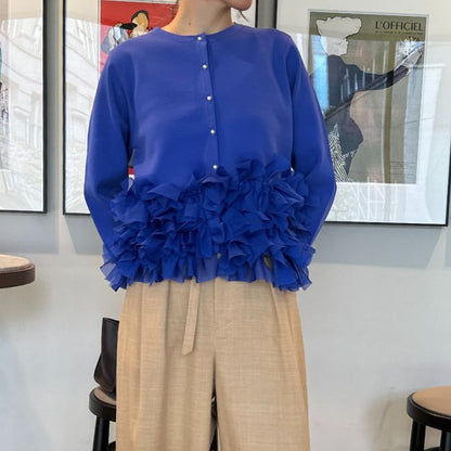 【予約販売】Mewl リボンフリンジカーデ M261-97027