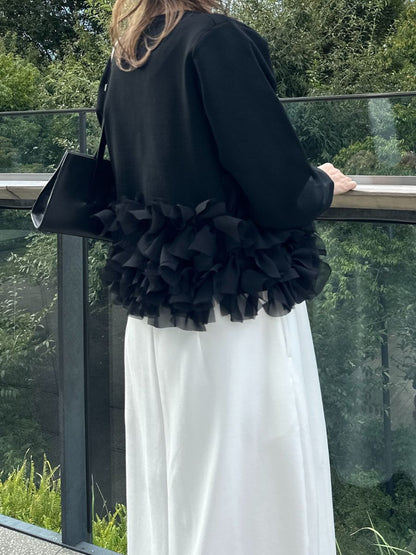 【予約販売】Mewl リボンフリンジカーデ M261-97027