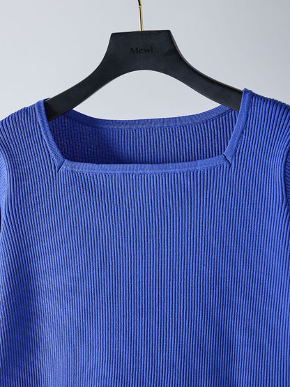 【予約販売】Mewl ペプラムニット M261-97028