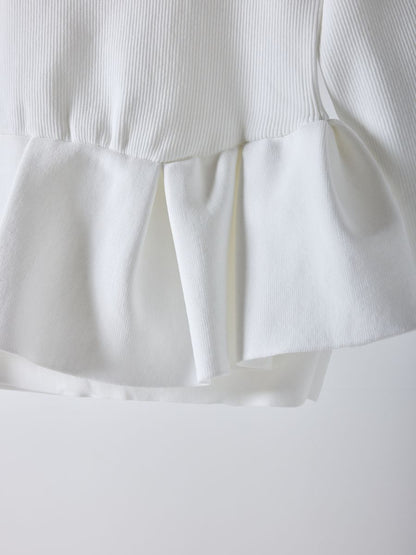 【予約販売】Mewl ペプラムニット M261-97028