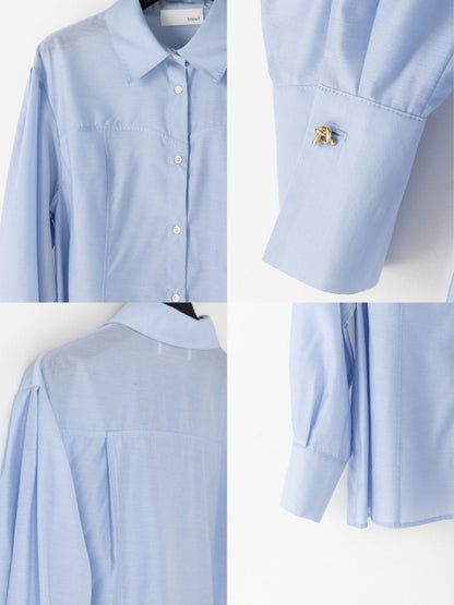 【予約販売】Mewl SHEER CURVY SHIRT M264-18167