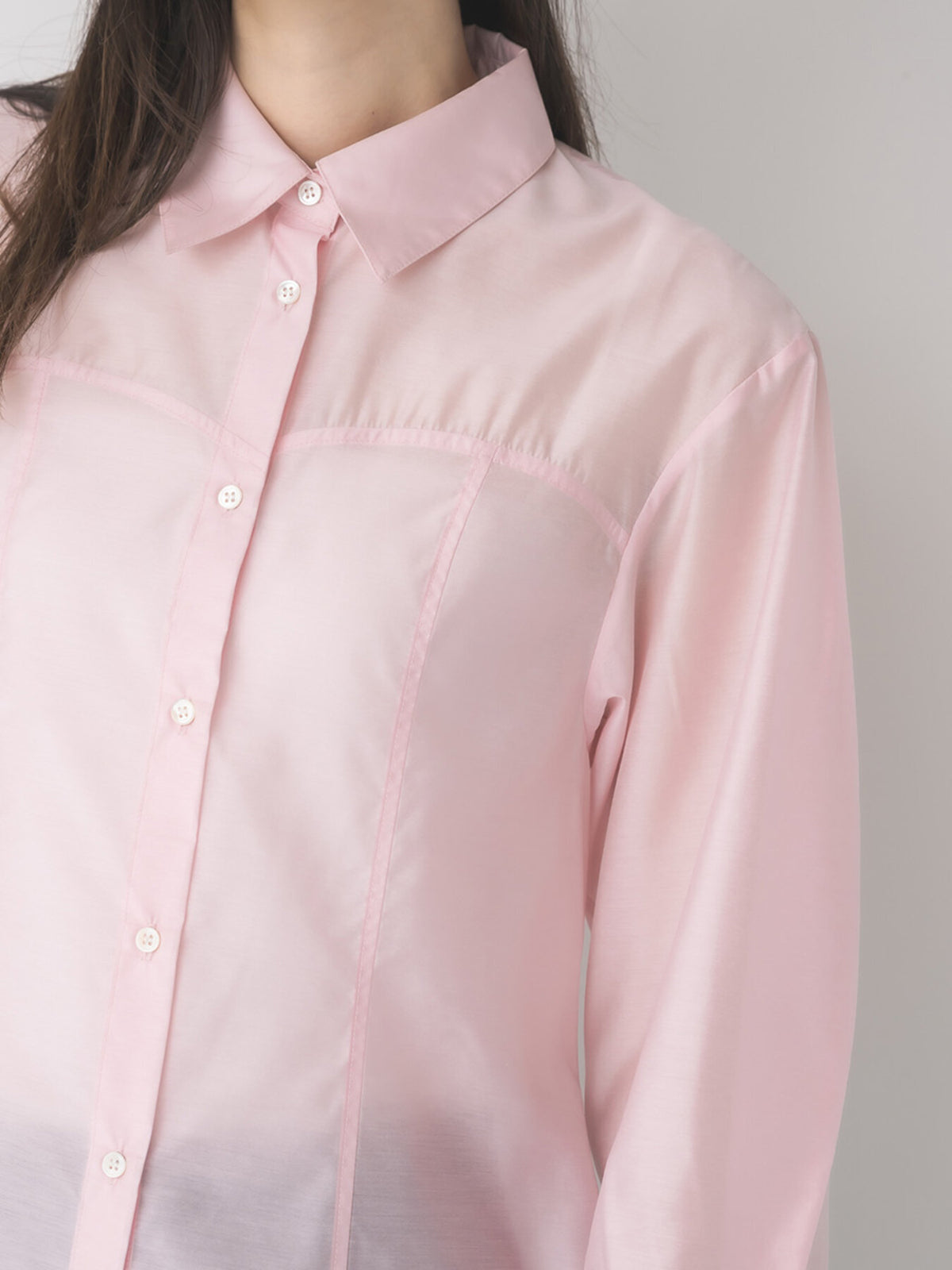 【予約販売】Mewl SHEER CURVY SHIRT M264-18167