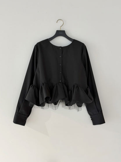 【予約販売】Mewl TULLE PEPLUM BL M264-18168