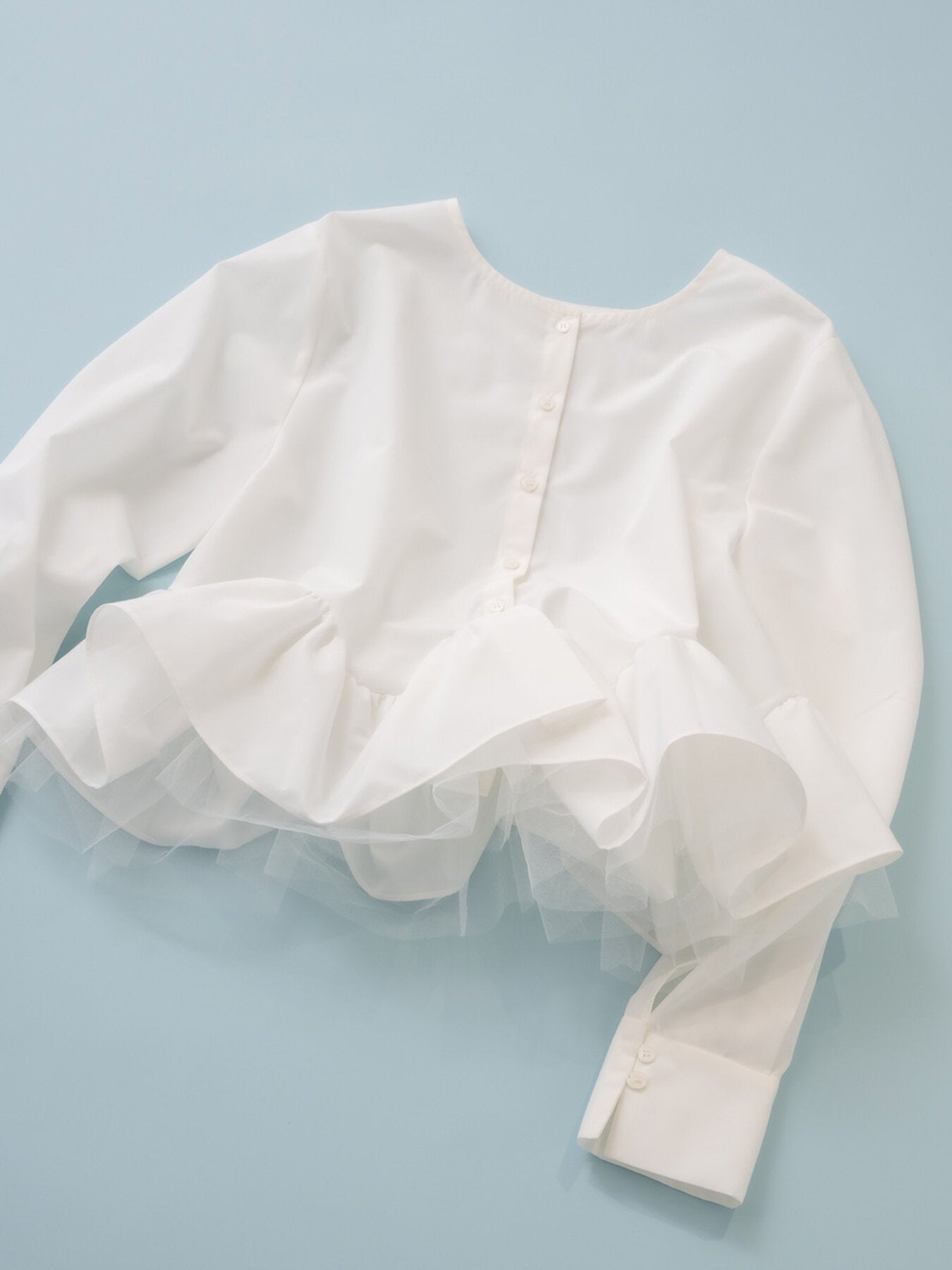 【予約販売】Mewl TULLE PEPLUM BL M264-18168