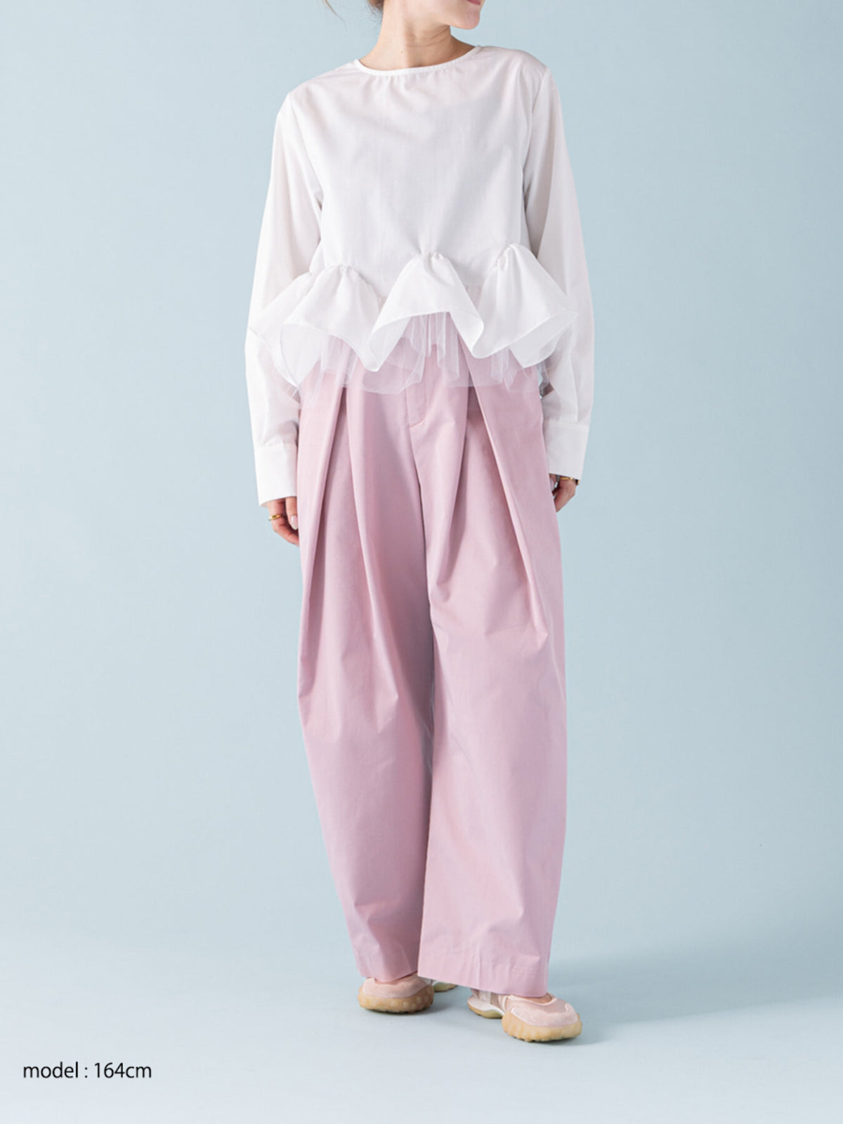 【予約販売】Mewl TULLE PEPLUM BL M264-18168