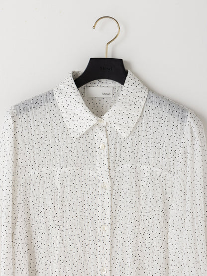 【予約販売】Mewl DOT SHEER SHIRT M264-18175