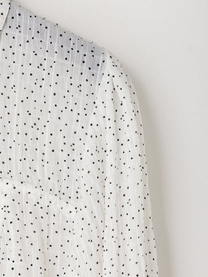 【予約販売】Mewl DOT SHEER SHIRT M264-18175
