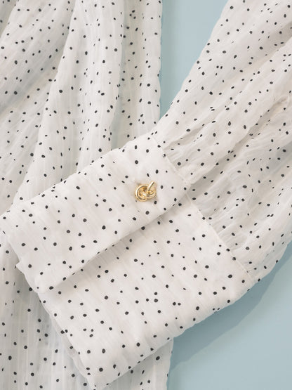 【予約販売】Mewl DOT SHEER SHIRT M264-18175