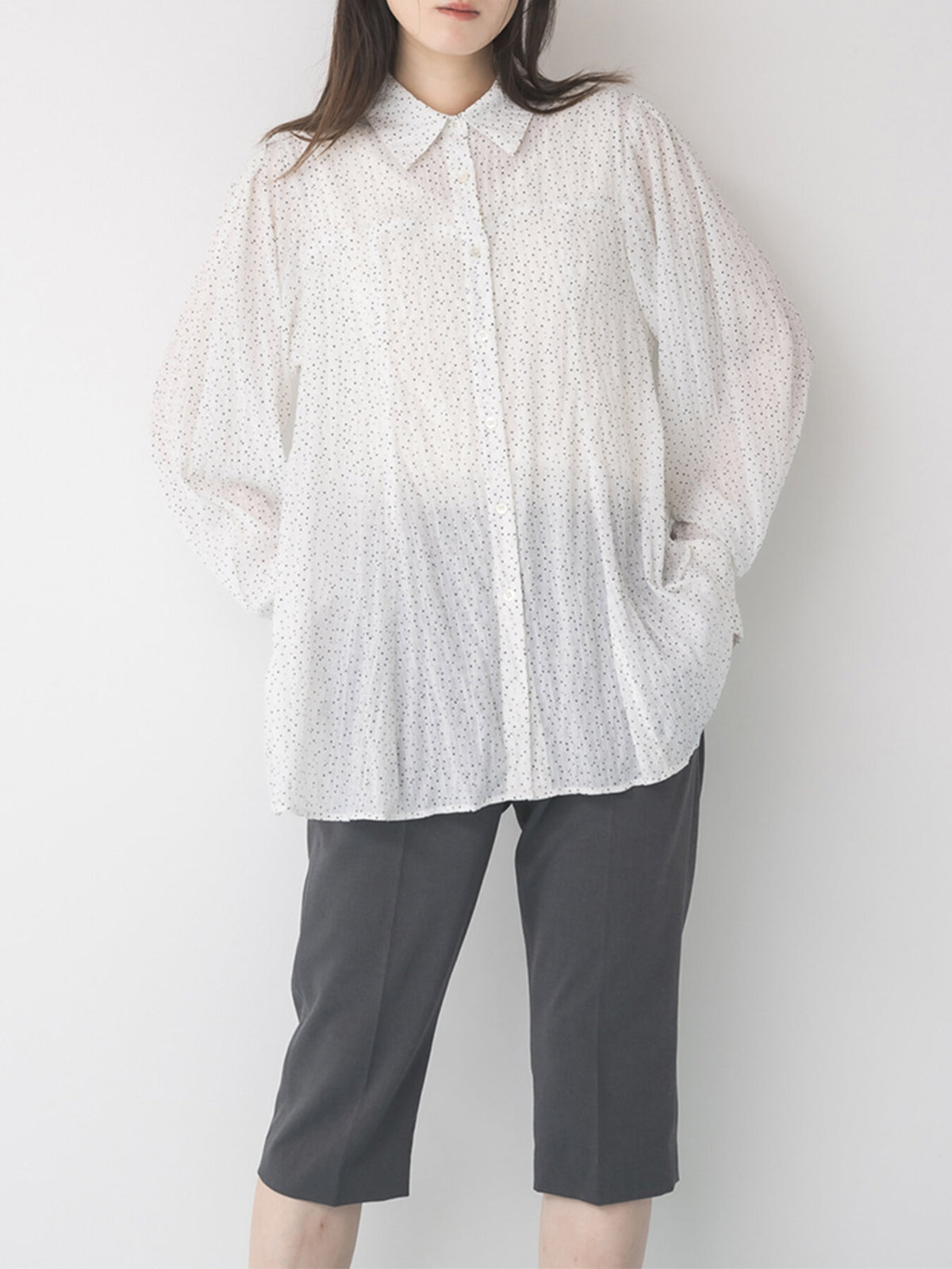 【予約販売】Mewl DOT SHEER SHIRT M264-18175