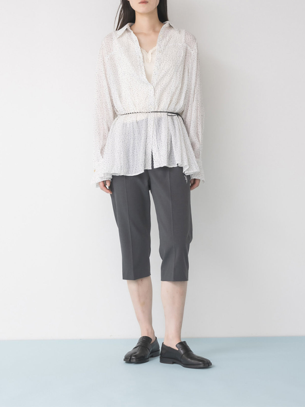 【予約販売】Mewl DOT SHEER SHIRT M264-18175