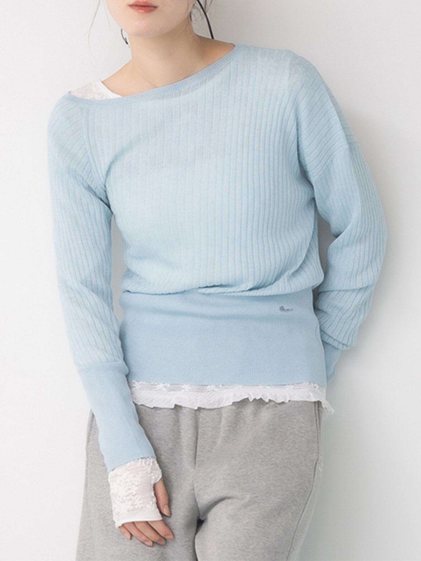 【予約販売】Mewl LACE LONG SLEEVE TOP M264-88190