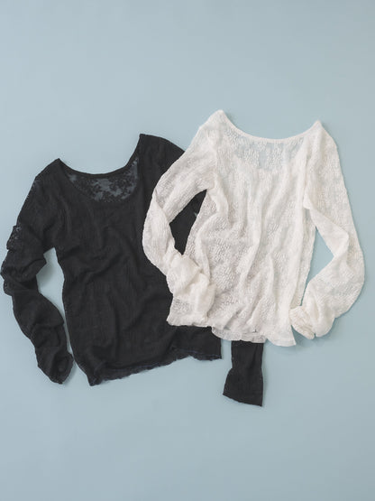 【予約販売】Mewl LACE LONG SLEEVE TOP M264-88190