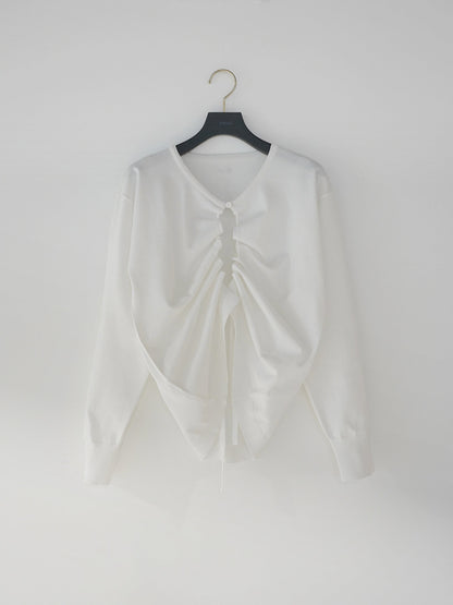 【予約販売】Mewl DRAWSTRING CARDIGAN M264-98184