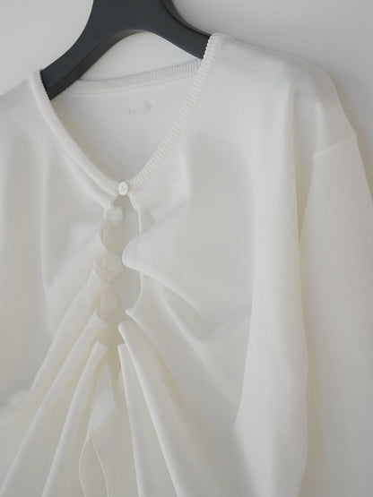 【予約販売】Mewl DRAWSTRING CARDIGAN M264-98184
