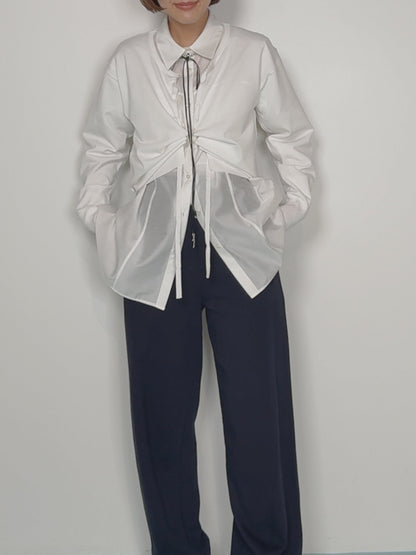 【予約販売】Mewl DRAWSTRING CARDIGAN M264-98184