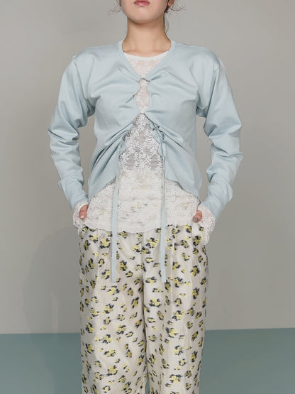 【予約販売】Mewl DRAWSTRING CARDIGAN M264-98184