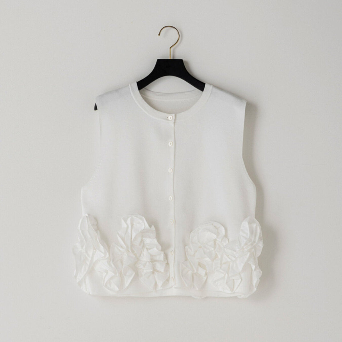 【予約販売】Mewl PEPLUM KNIT VEST M264-98185