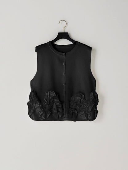 【予約販売】Mewl PEPLUM KNIT VEST M264-98185