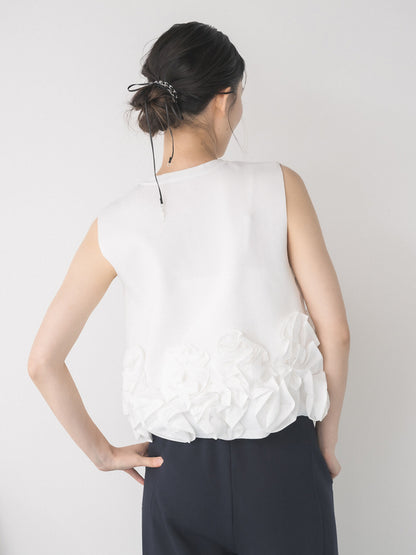 【予約販売】Mewl PEPLUM KNIT VEST M264-98185