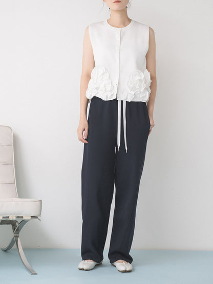 【予約販売】Mewl PEPLUM KNIT VEST M264-98185