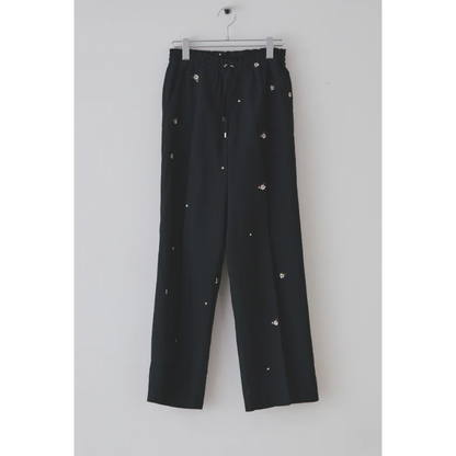 Muel Chic Lily embroidery sheer pants