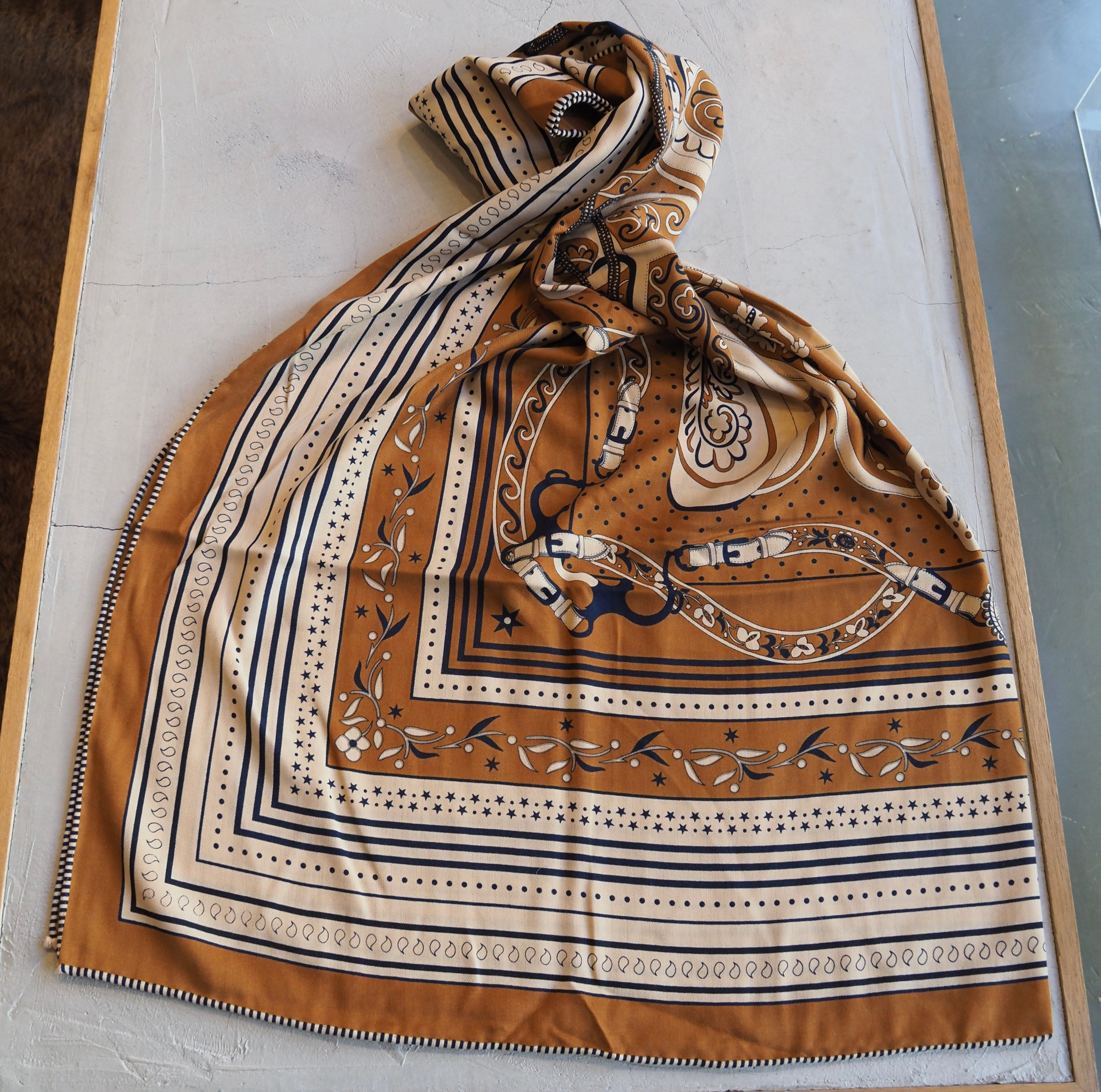 シルクカシミヤ大判ストール