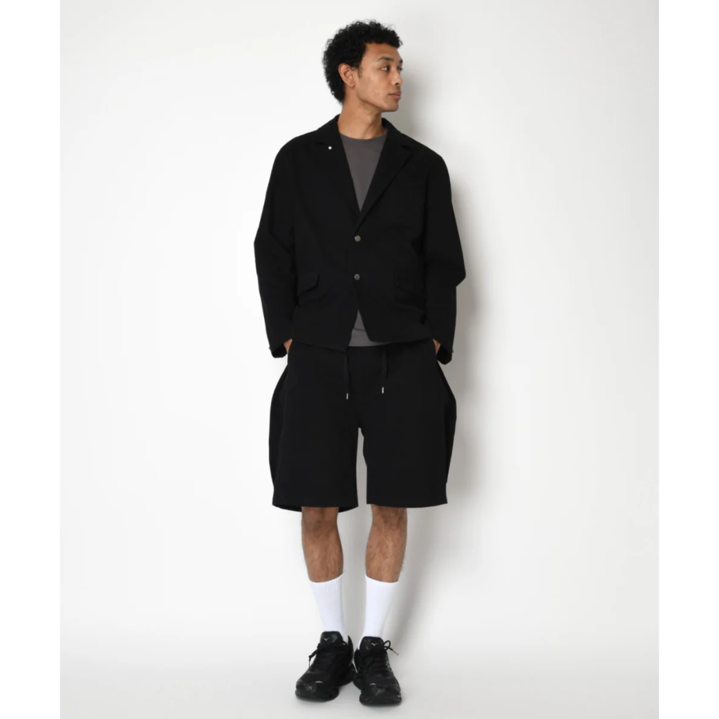 SUPERTHANKS Pigment dyed Twill side-tuck shorts PT-03