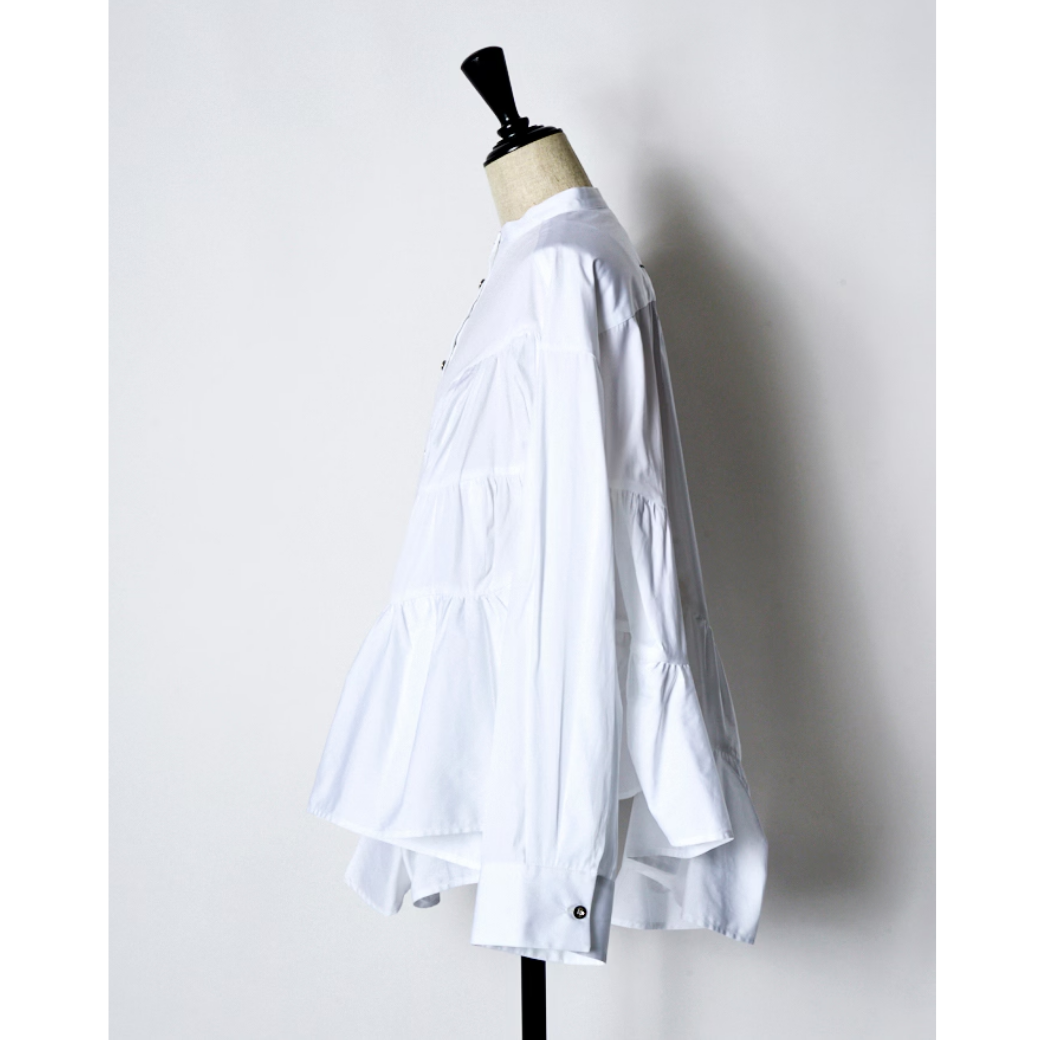 RUMCHE Typewriter Gatherd Blouse R25A10603