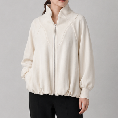 RUMCHE Funnel Neck Zip Sweat R26A10611