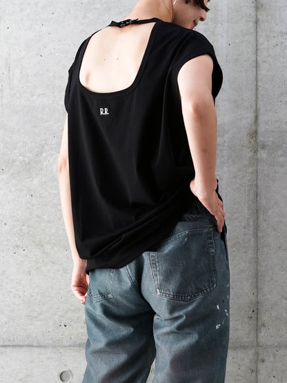 RUMBLE RED Back No Sleeve Tee 014