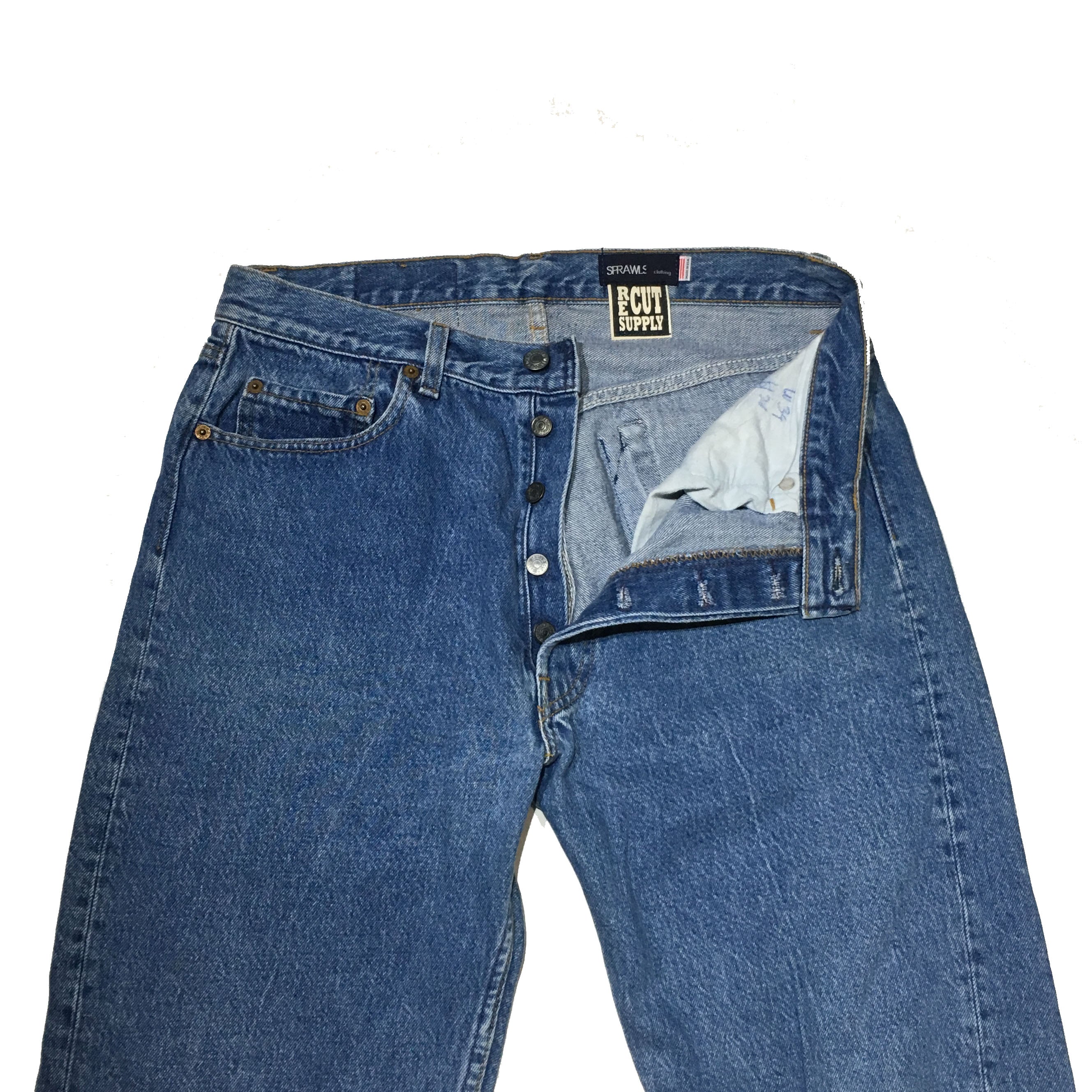SPRAWLS RE CUT SUPPLY×SPRAWLS コラボアイテム Levis501 リメイクデニム SAD-008