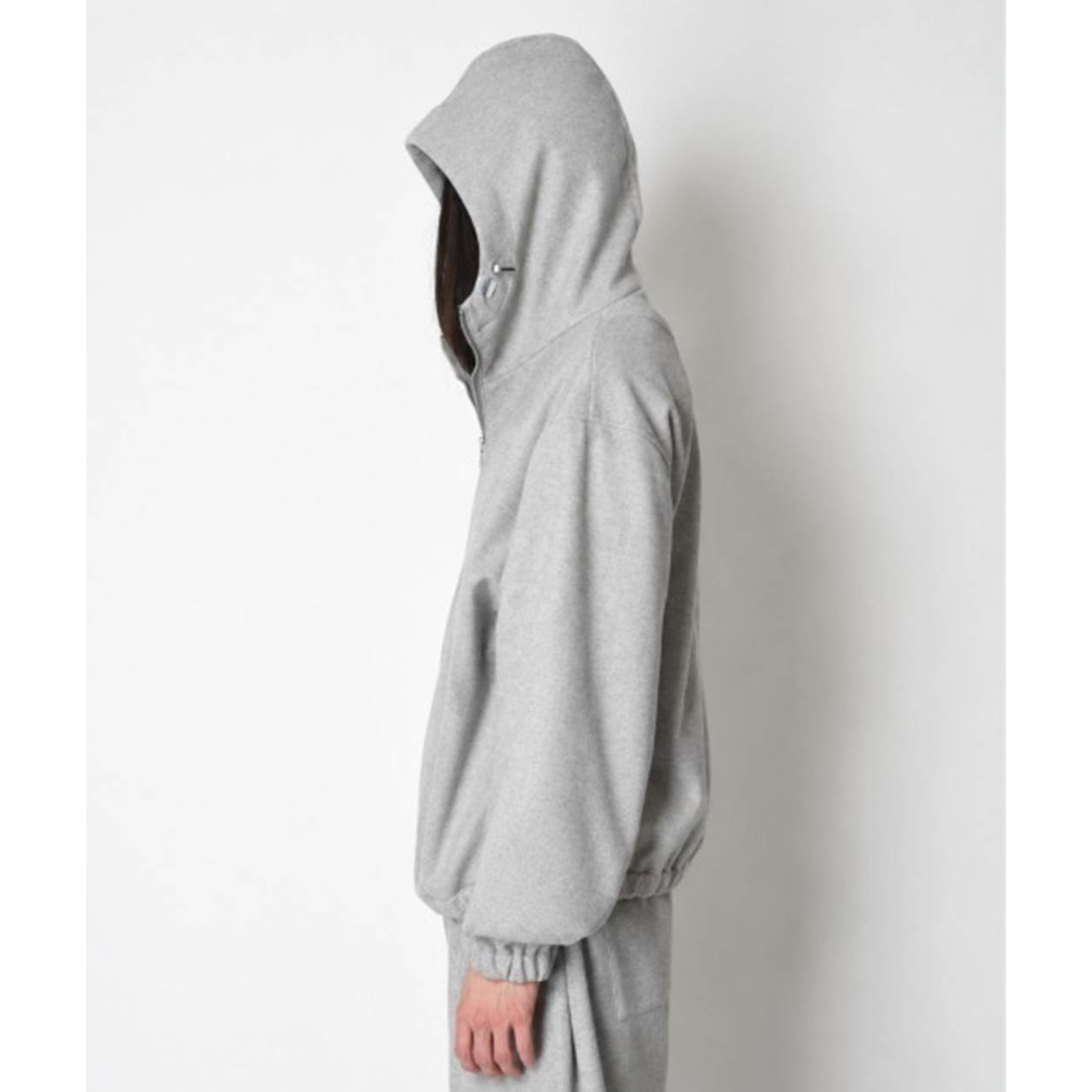 SUPERTHANKS Stretch wool like Half zip hoodie（刺繍無し） ST264 JK03A