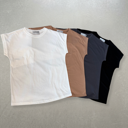 フレンチスリーブ ベーシックTシャツ