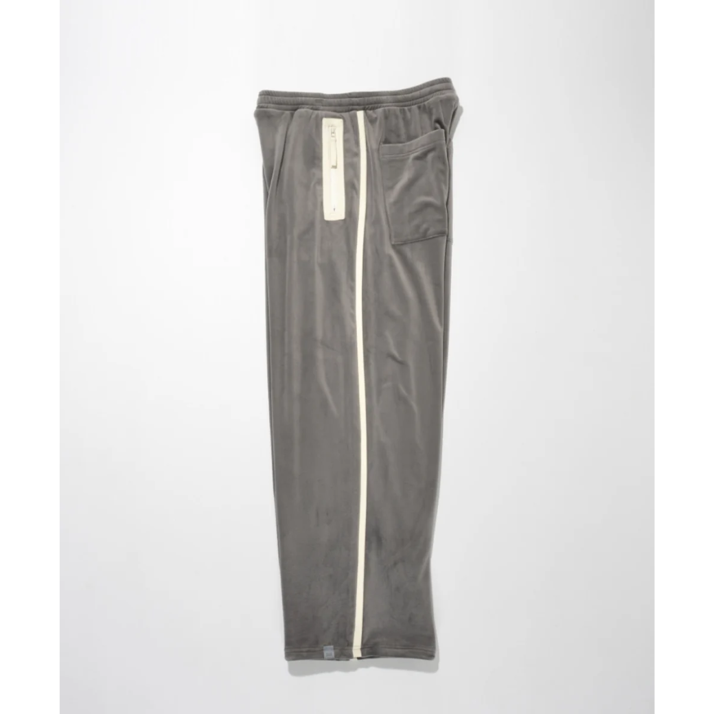 SUPERTHANKS Velour barrel leg line pants CS02