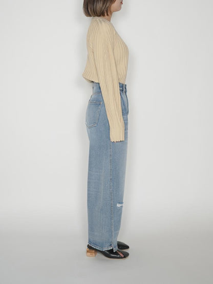 YENN CURVED SEAM DENIM PT [Y234-31041-5]