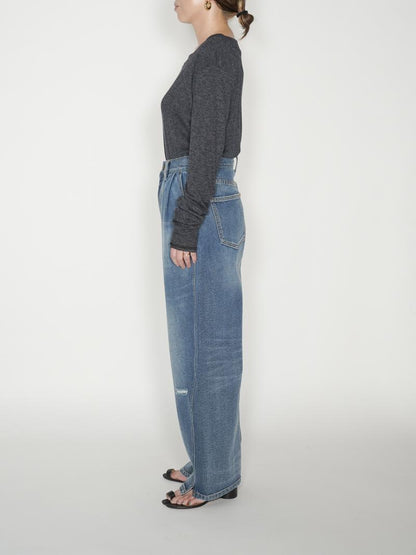 YENN CURVED SEAM DENIM PT [Y234-31041-5]