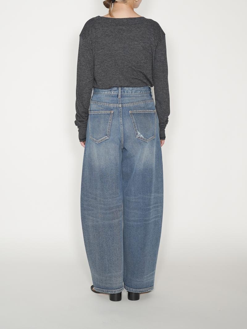 YENN CURVED SEAM DENIM PT [Y234-31041-5]